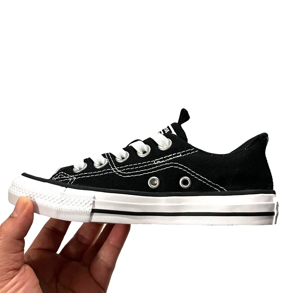 Converse Chuck Taylor All‎ Star Rave Girls Boys Slip-on Sneakers Size 11 Black